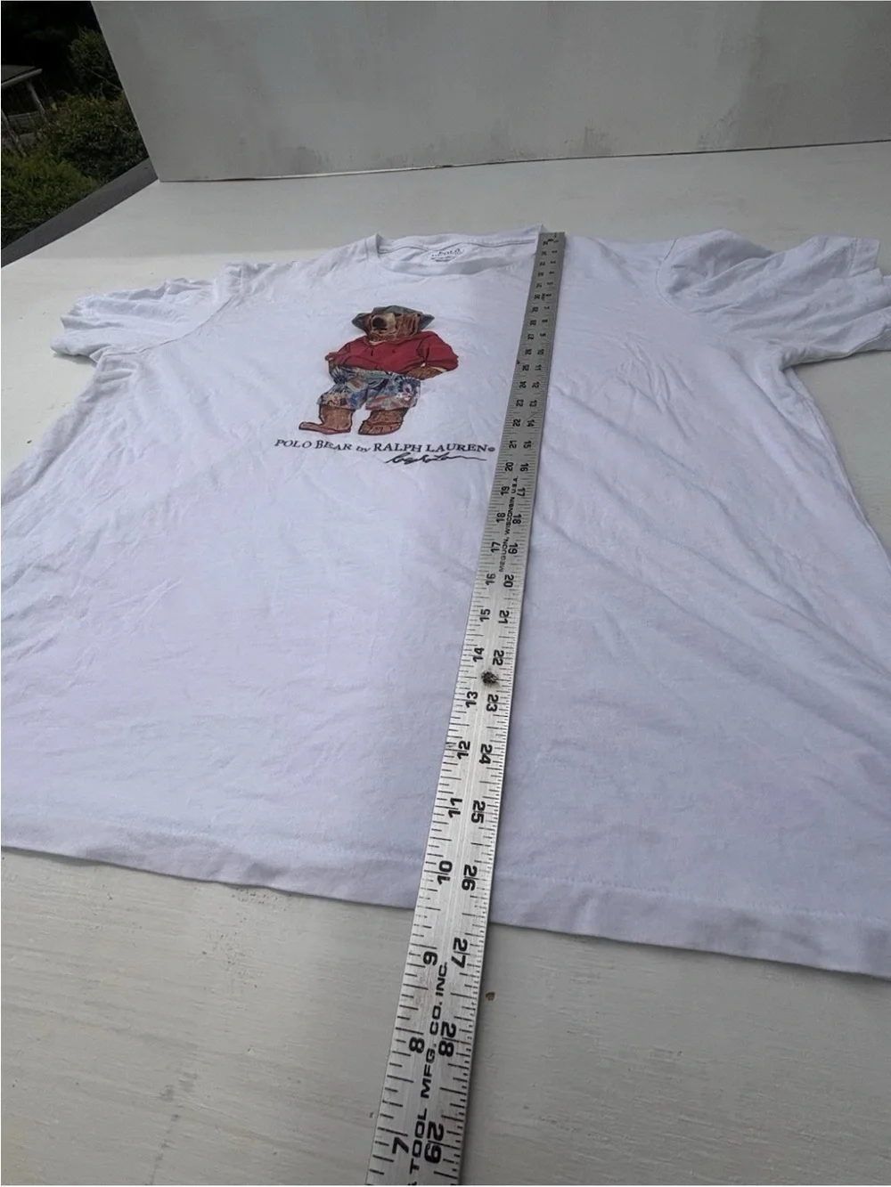 Ralph Lauren Kids White Polo Bear Graphic Tee